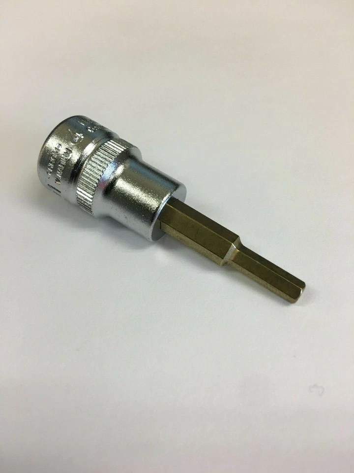 HAZET 8801-4 Socket, Hex Bit,  medium, 4mm, 3/8 drive , 55mm long. Germany! - Image 1 of 1