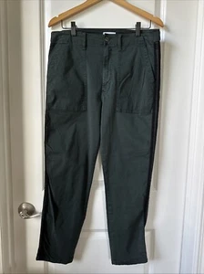 Anthropologie Pantalon Jean Pistolet Femme 31 Vert Mara Droit Utilitaire Droit - Photo 1/6