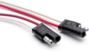 Conectores de remolque de 2 polos Cole Hersee (11172-BP) 16 AWG 6" plomo y enchufe moldeado - Imagen 1 de 1