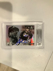 OZZIE ALBIES Signed Auto Autographed 2018 Bowman Platinum RR RC BAS Beckett - Picture 1 of 2