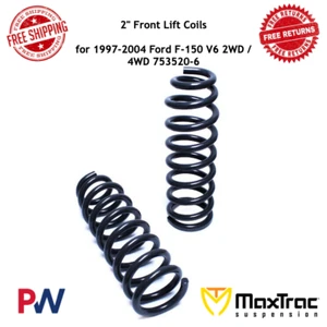 MaxTrac 2" Front Lift Coils for 1997-2004 Ford F-150 V6 2WD / 4WD 753520-6 - Picture 1 of 2