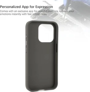 Smart Ink NFC DIY Coque Écran pour iPhone 16/15 Pro, Affichage Image Personnalisé AI Elec - Photo 1 sur 3