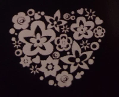 VENDEDOR DE EE. UU., 1 corazón tatuaje temporal de plata pura mediano 1,75 x 2,25 $18 Foto 1 de 4