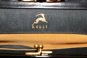 Vintage Koret Kalbsleder Tasche mit Geldbörse Gold Hardware - Bild 1 von 16