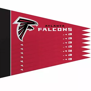New Atlanta Falcons Mini Pennant Banner Flags 4" x 9" Fan Cave Decor 8 Pk Set - Picture 1 of 2