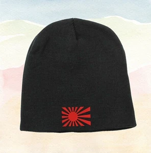 Empire Of Japan Sun Logo Embroidered Beanie Hat Winter Autumn Cap Soft Warm - Picture 1 of 3