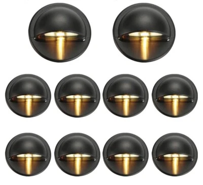 Warm White Low Voltage LED Deck Lights kit - Outdoor Garden Yard (PACK OF 10) - Image 1 of 4