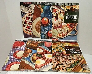 8 Vintage 1952~54 COOKBOOKS Ruth Berolzheimer Recipes Food Meals Cookery LOT - Imagen 1 de 3