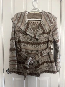 Anthropologie Daughters of the Liberation Poetry of Trees Southwest Jacket LARGE - Picture 1 of 9