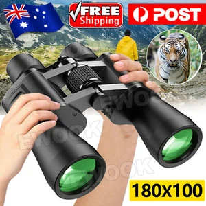 180x100 Zoom HD Hunting Binoculars Night Vision Bird Handheld Telescope Outdoor - Picture 1 of 10