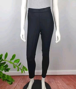 Pantalón Ponte Legging Tejido Sussan Talla M Negro Recubierto Cintura Elástica Pull On Mujeres - Imagen 1 de 13