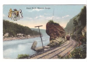Giant Rock, Niagara Gorge, Niagara River, Antique F.H. Leslie Postcard - Bild 1 von 2