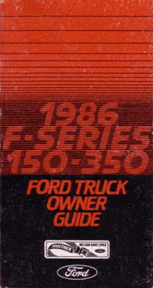 1986 Ford Truck Owners Manual User Guide Reference Operator Book - Image 1 of 1