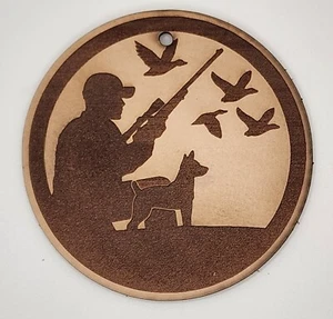 Duck Hunting Leather Charm - Air Freshener (Set of 4) Bird Dog Cross Hairs SWEET - Picture 1 of 1
