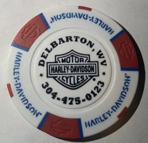 Harley Davidson Poker Chip HD Mountain State in Delbarton, WV geschlossen 30.08.25 - Bild 1 von 2