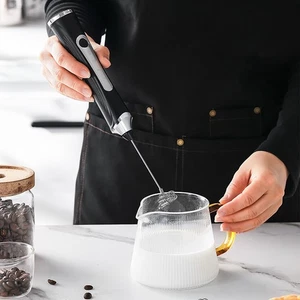 Batidor de huevos eléctrico batidor de mano espumador de leche recargable con espuma de 3 velocidades - Imagen 1 de 15