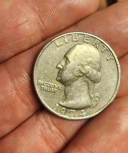 1974 No Mint Mark Collectible Error Quarter - Picture 1 of 2