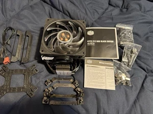 Cooler Master Hyper 212 RGB Black Edition with RGB Fan CPU Cooler Open Box - Afbeelding 1 van 3