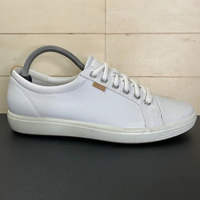Zapatillas Ecco Soft 7 Cuero Blanco Para Mujer Talla 10 Zapatos EU41 Foto 1 de 4
