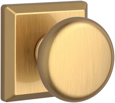 Baldwin PS.ROU.TSR perilla de puerta de paso redonda - latón Foto 1 de 4