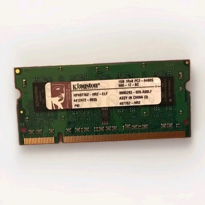 Kingston 1GB 1Rx8 PC2-6400S 666-12-B2  SODIMM Laptop Ram - Image 1 of 2