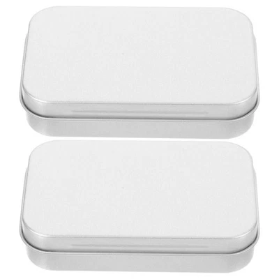  2 pezzi Mini scatole di mini portatili con coperchi incernierati in scatola di - Immagine 1 di 4