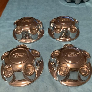 (4) 1995-2001 Ford Ranger Explorer Chrome Center Caps F87A-1A096-BB 5 Lug - Picture 1 of 11