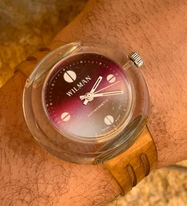 Reloj Wilman Antimagnético Años 70 Vintage Manual 42mm Hombre Estuche Transparente Suizo - Imagen 1 de 24