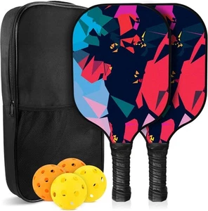 Pickleball Paddles,Glass Fiber Surface Pickle Ball Paddle Set of... - Picture 1 of 6