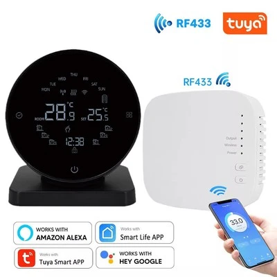 Tuya Wifi Smart Thermostat，Rf Wireless Receiver Temperature Controller For Water - Image 1 of 4