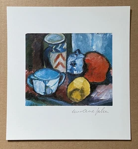MARLENE JAHN 1985 original signed limited print still life with fruit - Picture 1 of 4