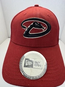 New Era Fits Arizona Diamondbacks Red One Size Hat Cap MLB Vintage DBacks Snake - Picture 1 of 7