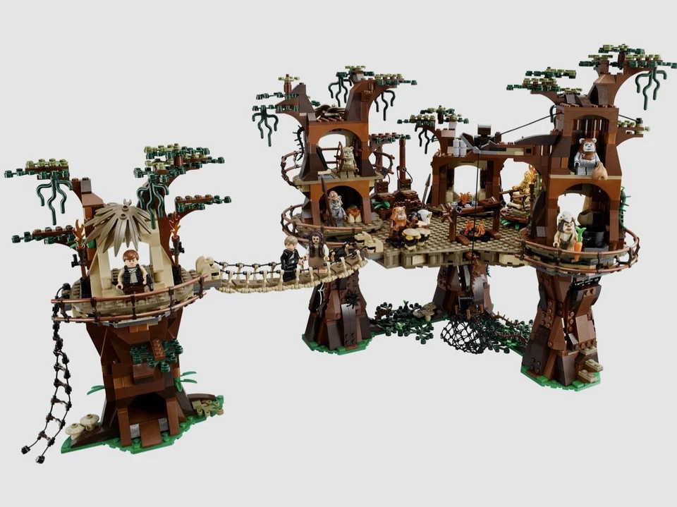 LEGO Star Wars: Ewok Village (10236) 100% completo con todas las mini figuras, caja y libros Foto 1 de 1