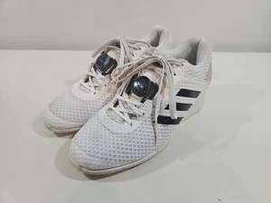 Adidas Powerlift 4 Shoes Mens Size 8.5 White Black Weightlifting BOA F35790 - Picture 1 of 11