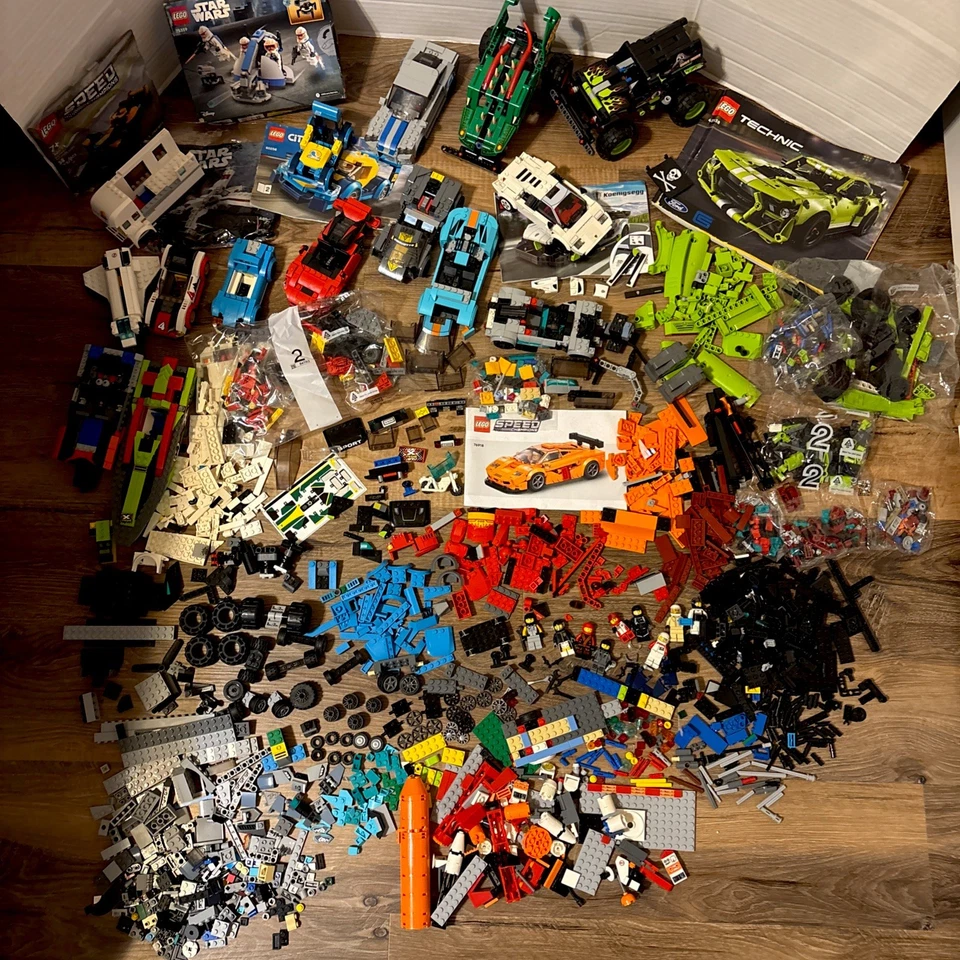 LEGO Lote Vehículo a Granel Coches Técnica Star Wars Mini Figuras Incompletas Foto 1 de 4