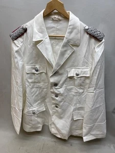 WEISSE SOMMERJACKE OFFIZIER WEHRMACHT LUFTWAFFE FILM MAJOR SCHULTERKLAPPEN 54 - Bild 1 von 14