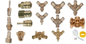 Druckluftanschluss Druckluftverbinder Druckluftverteiler Schnellkupplung  - Bild 1 von 22