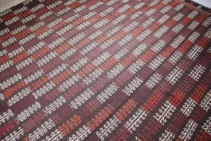 Authentic Vintage Turkish Over cicim Kilim–Handwoven Brown color tones Kilim - Bild 1 von 12