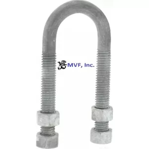 1-1/2" Nominal x 3/8" U-Bolt Long Tangent Hot Dipped Galvanized (4) Nuts Fig 137 - Picture 1 of 4