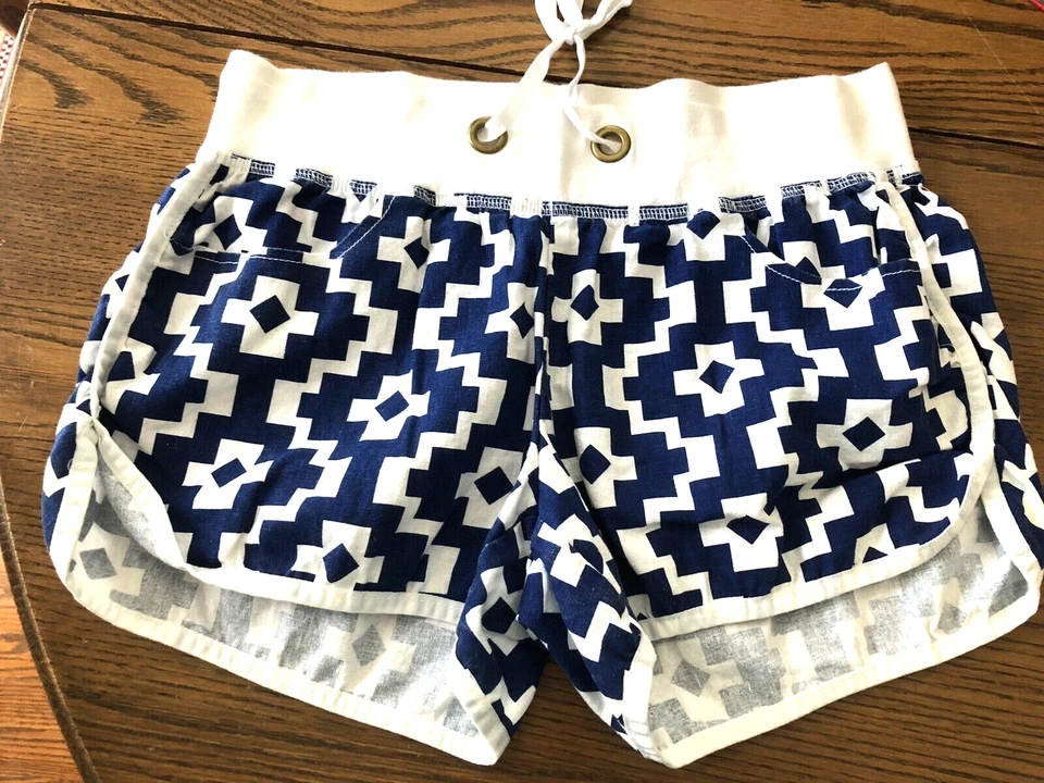 Шорты MACBETH COLLE Margaret Josephs синие и белые размер M - Изображение 1 из 1