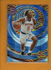 Immanuel Quickley 2022-23 Panini Spectra Base Asia Red & Yellow Prizm #128 /75