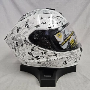 Scorpion EXO -R420 Full-Face Motorcycle Helmet Shake II White Small SM - Picture 1 of 6