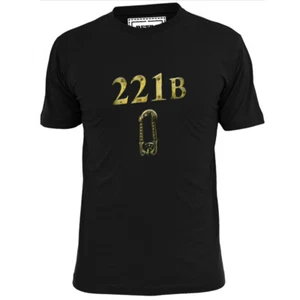 Camiseta para hombre 221 B Baker Street de Sherlock Holmes Watson - Imagen 1 de 2