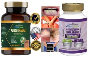 CANDIDA AWAY Cleanse & Detox natürliches probiotisches Ultra Oregano Extrakt 2B Zell KBE - Bild 1 von 12