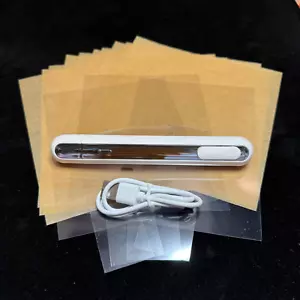 Pokemon Card Crease Reducer Thermal Pen + 10 Heat Papers + Heat Vinyl - Picture 1 of 2