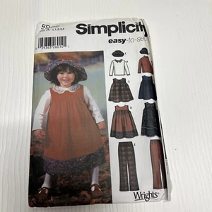 Darling OOP SIMPLICITY 5936 Toddlers Jumpers Pants Knit Top & Hat PATTERN 1/2-4 - Picture 1 of 3