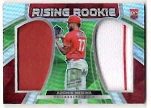 ADONIS MEDINA Phillies ~ 2021 Panini Spectra Rising Rookie Double Jersey #/25 - Picture 1 of 2