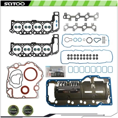 Juego de juntas de culata para 04-07 Jeep Chrysler Aspen Dodge Dakota Durango 4,7 L SOHC Foto 1 de 4