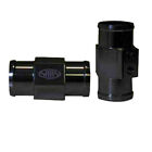 SAAS SWTA40B Water Temperature Gauge Sender Adaptor Black 40mm 1/8 NPT Alloy
