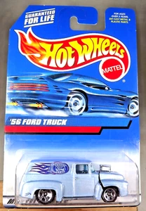 1999 Hot Wheels Mainline Red Line #927 '56 FORD TRUCK Light Blue w/Chrome 5 Sp - Picture 1 of 5